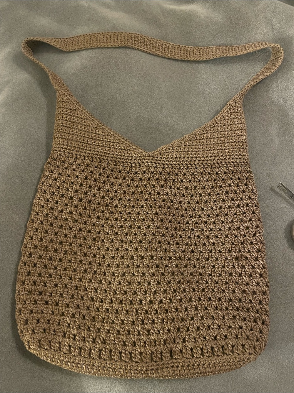 The Sak Khaki Crochet bag